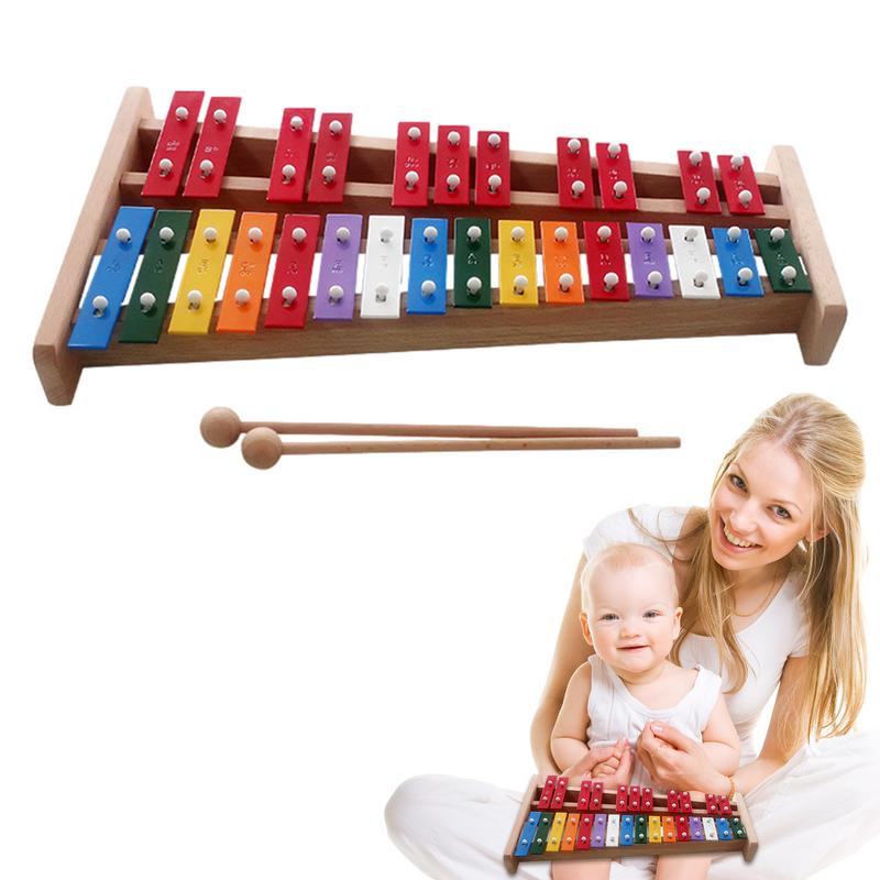 Musical Instrument Xylophone - 27 nota xilofone mão sino colorido