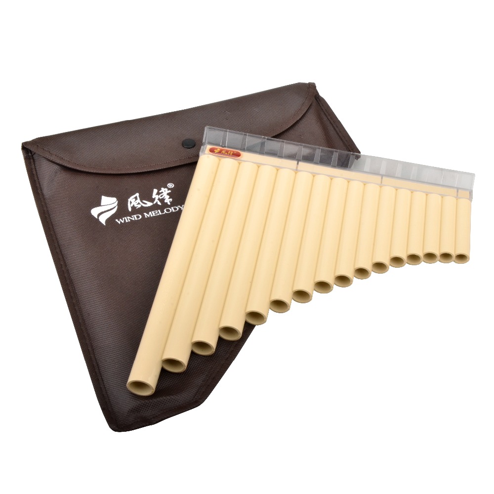 Musical Instrument Indian - Panflute com 16 tubos de aprendizagem,