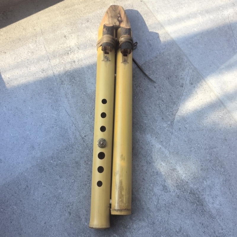 Musical Instrument Indian - Flauta de Tubo Duplo GA Key,