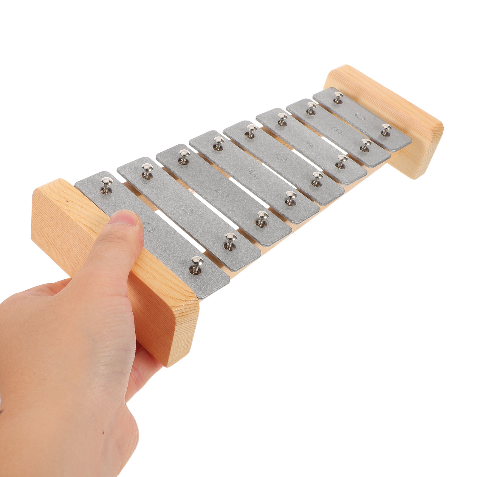 Musical Instrument Xylophone - Glockenspiel de Alumínio de 8 Notas,