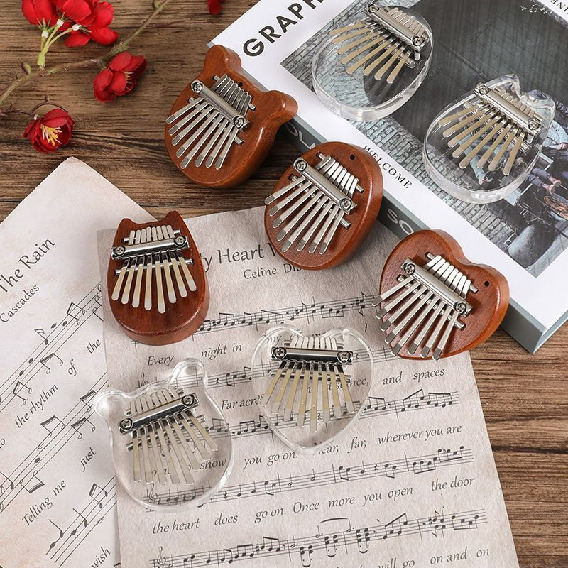 Musical Instrument Piano - 5*7cm 8key kalimba polegar piano presentes