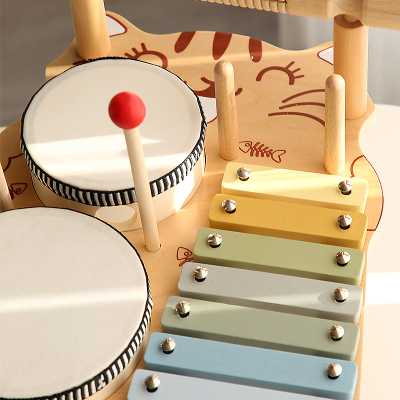 Musical Instrument Xylophone - Brinquedos Educativos Montessori, Conjunto de Xilofone