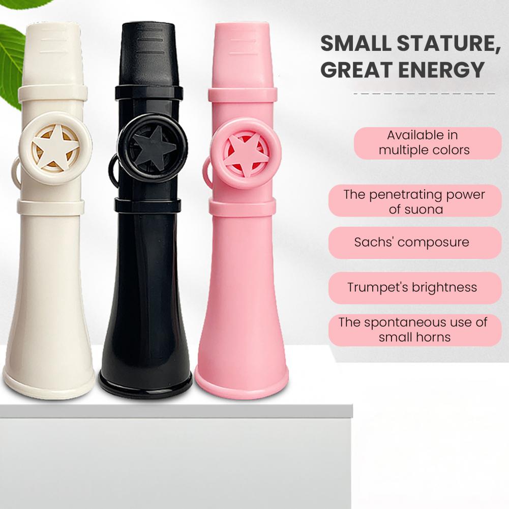 Musical Instrument Easy To Learn - Kazoo de plástico com cordão, 13.5cm,