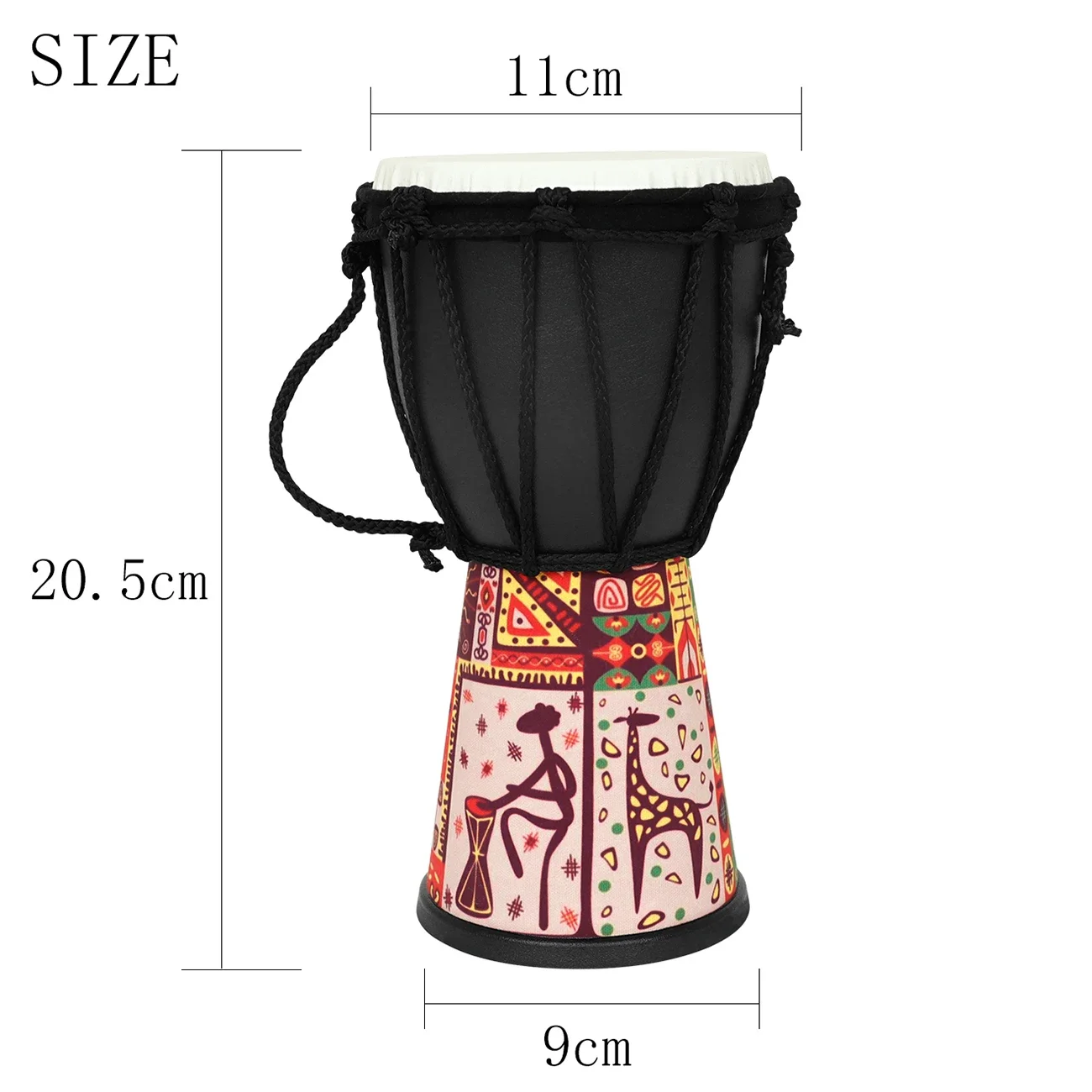Tambor Africano de 4 Polegadas - Musical Instrument Djembe avaliação e preço