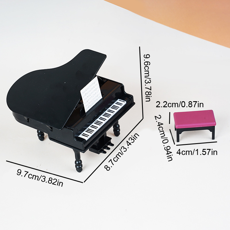 1:12 casa de bonecas em miniat - Musical Instrument Piano avaliação e preço