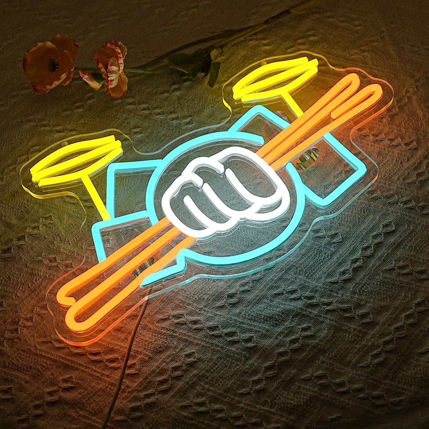 Letreiro Neon de Bateria Music - Musical Instrument Of avaliação e preço