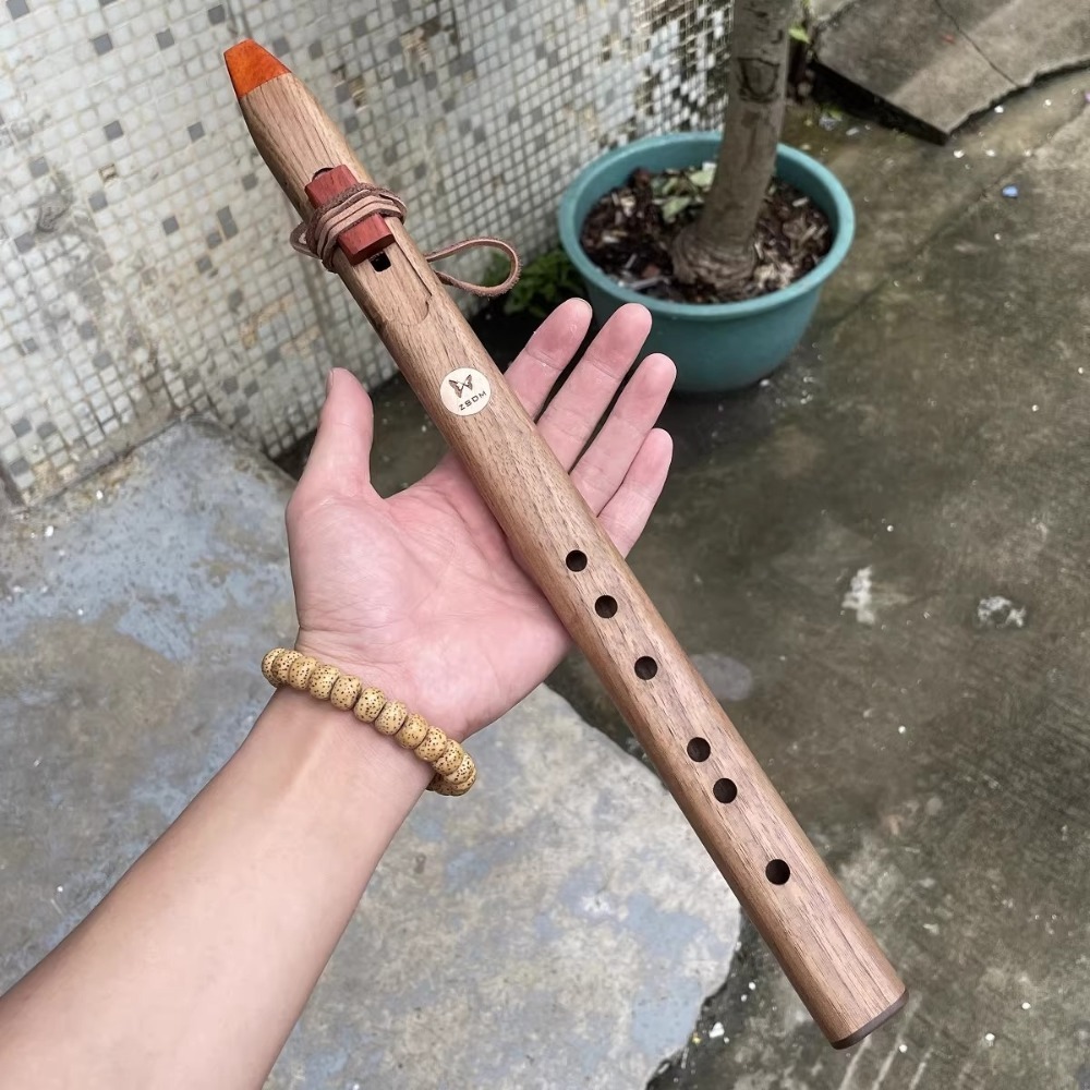 Flauta Vertical de Madeira com - Musical Instrument Indian avaliação e preço