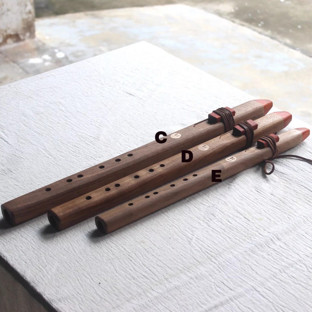 Flauta Vertical de Madeira com - Musical Instrument Indian avaliação e preço