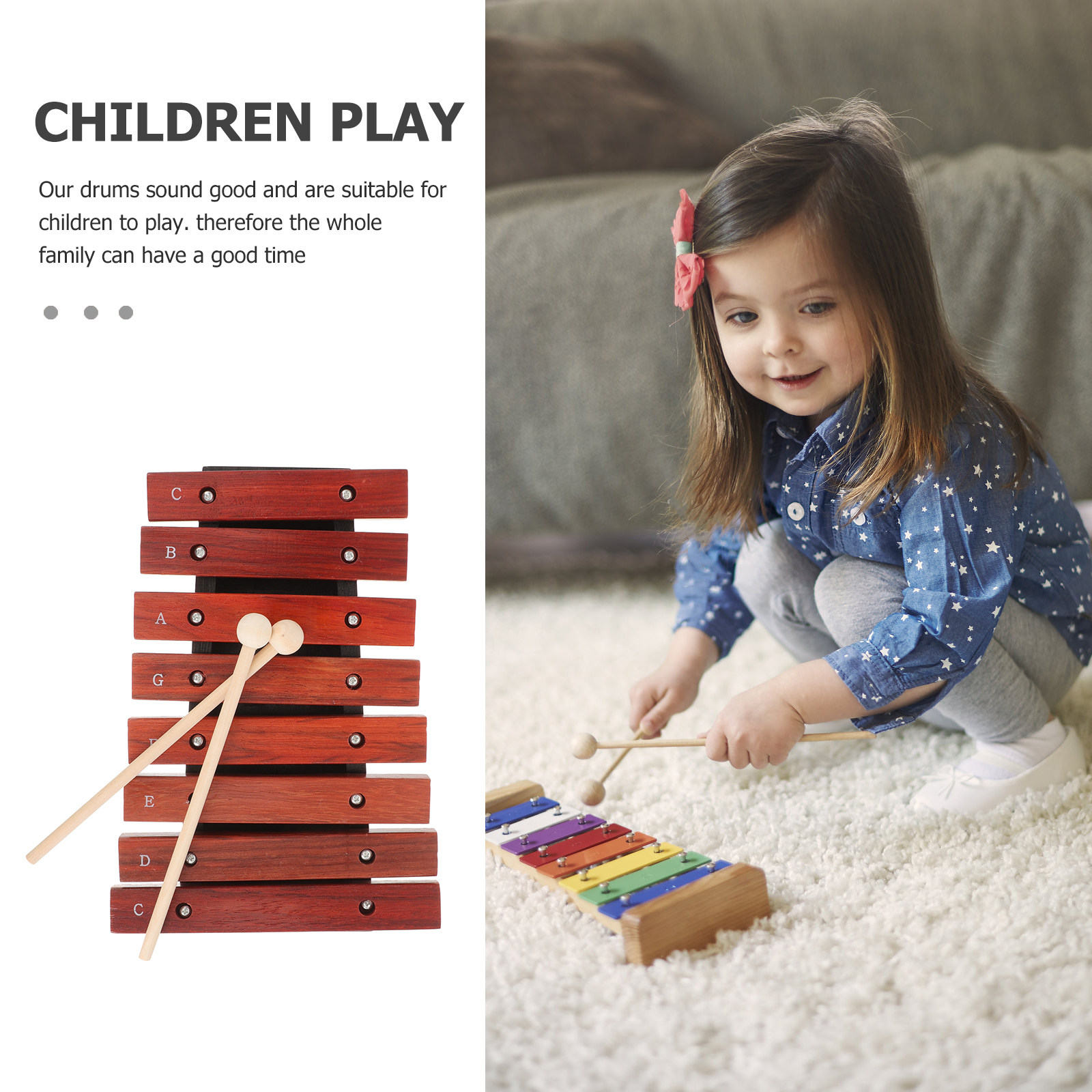 Xilofone de Madeira para Inici - Musical Instrument Xylophone avaliação e preço