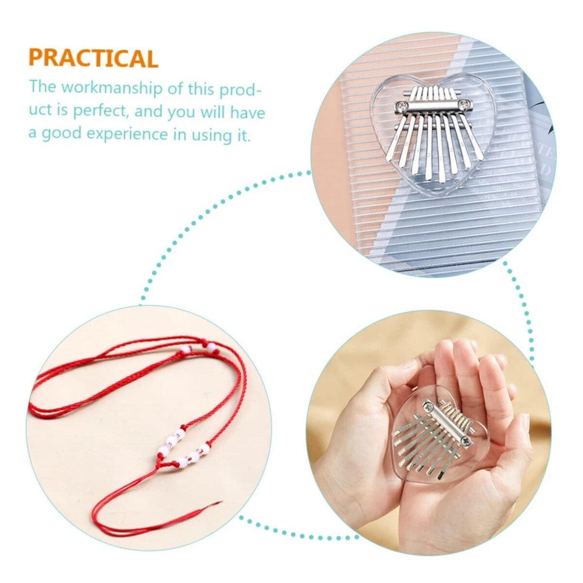 Miwayer 8 teclas mini kalimba  - Musical Instrument Piano avaliação e preço