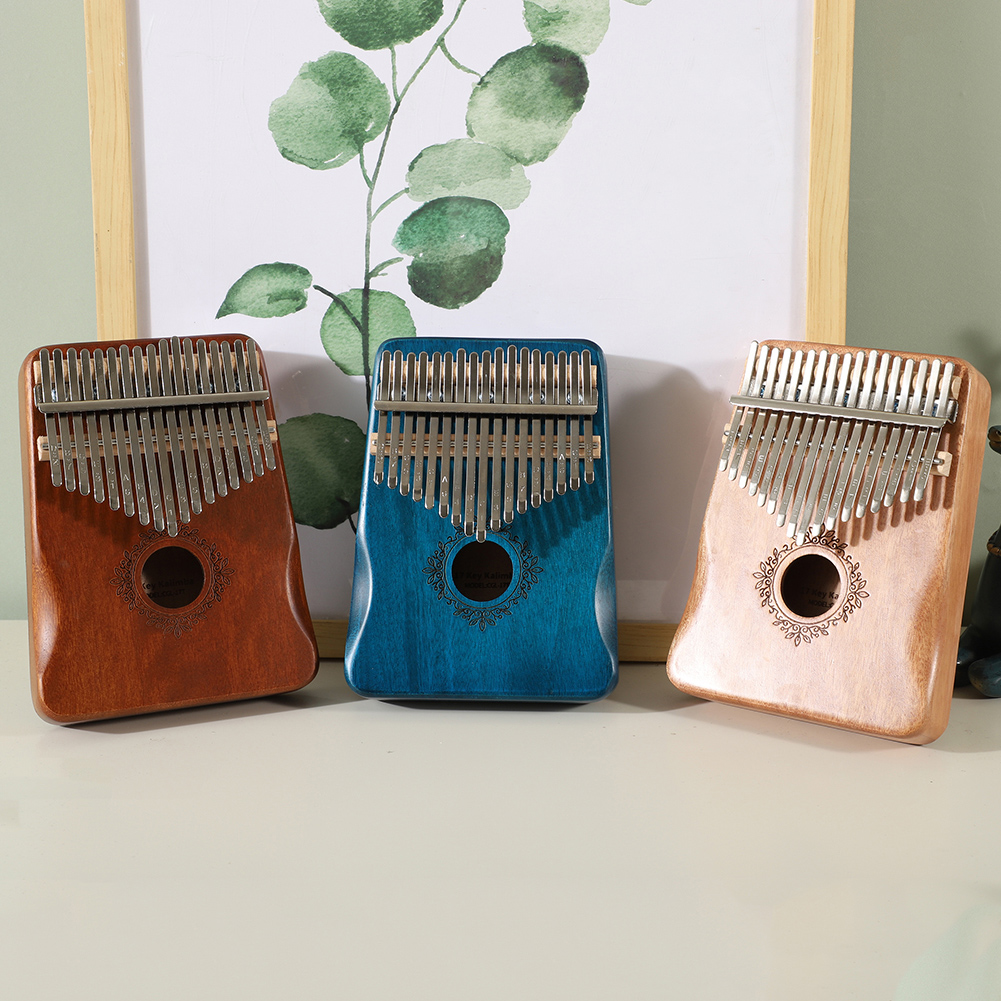 Mini Kalimba de Madeira 8/17 T - Musical Instrument Piano avaliação e preço