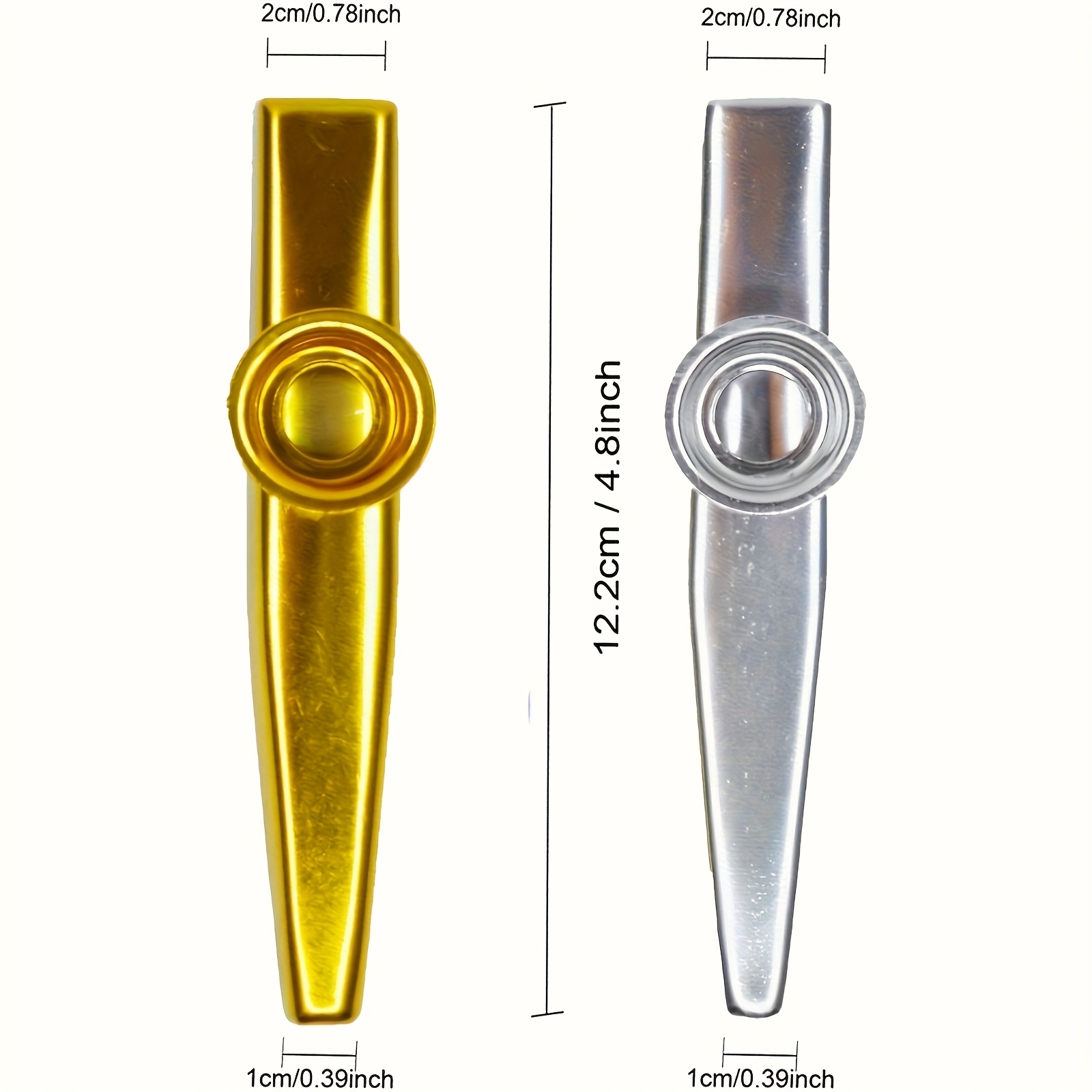 7 pçs metal kazoos design simp - Violin Musical Instrument avaliação e preço