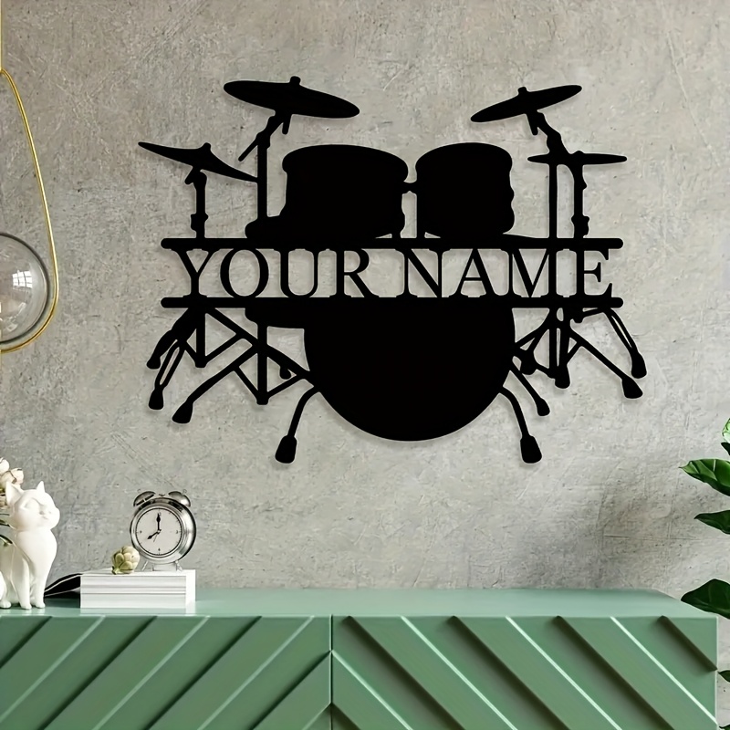 Placa de Arte de Parede em Met - Musical Instrument And Names avaliação e preço