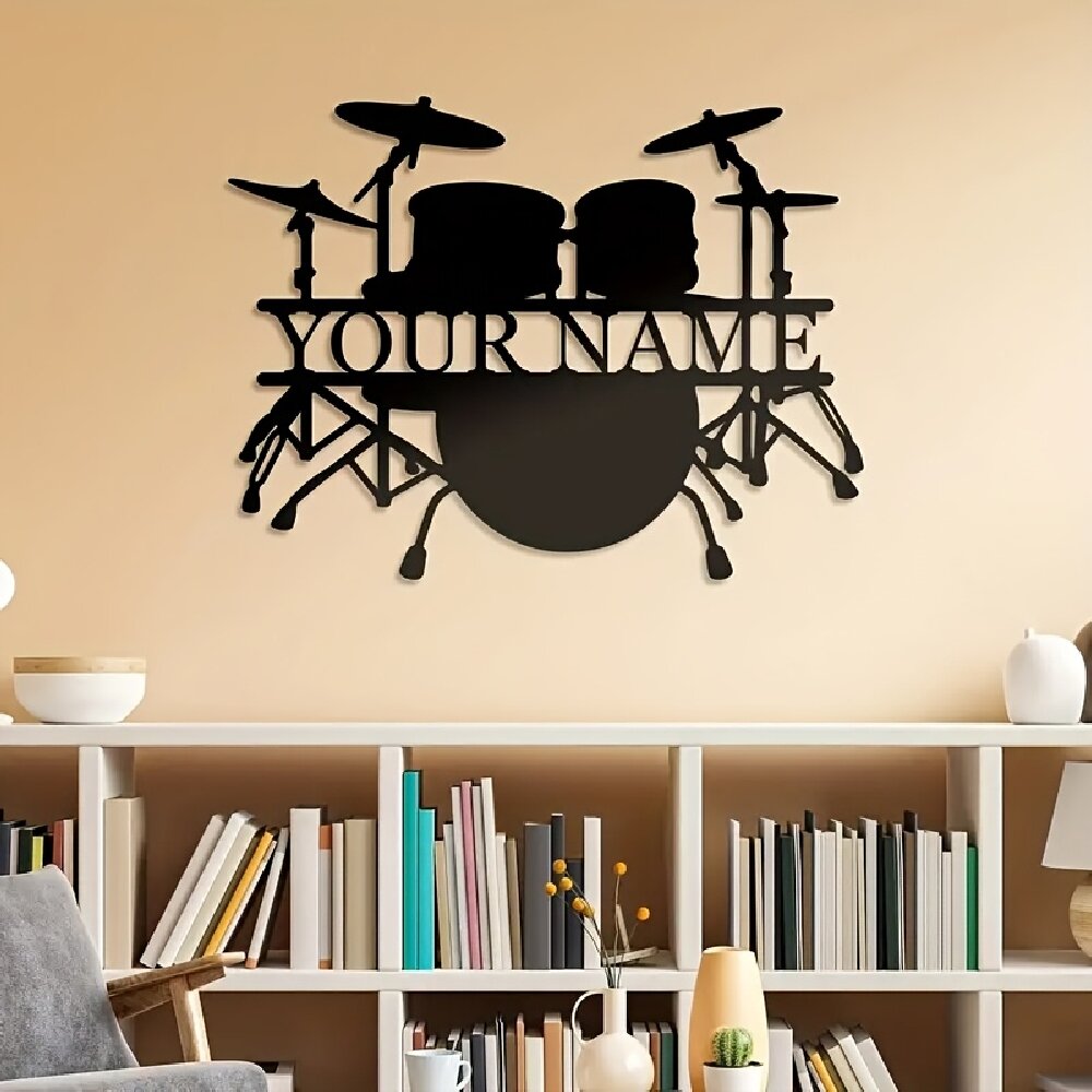 Placa de Arte de Parede em Met - Musical Instrument And Names avaliação e preço