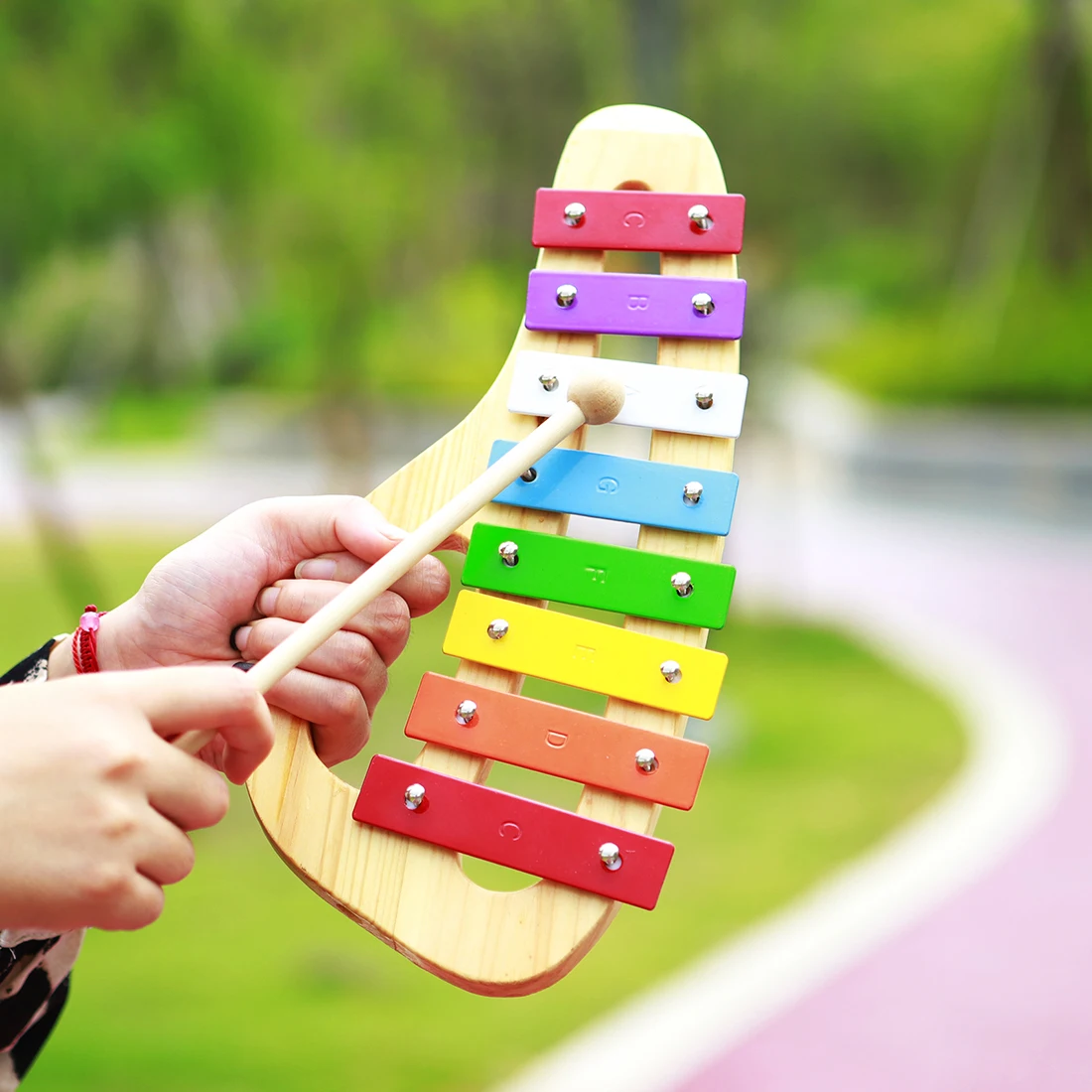 Xilofone Arco-Íris de 8 Tons,  - Musical Instrument Xylophone avaliação e preço