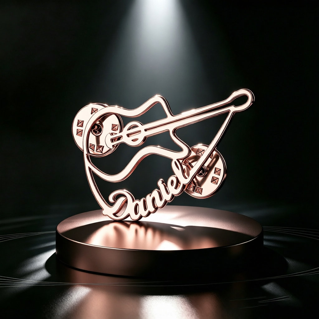 Broche de Violino Personalizad - Musical Instrument And Names avaliação e preço