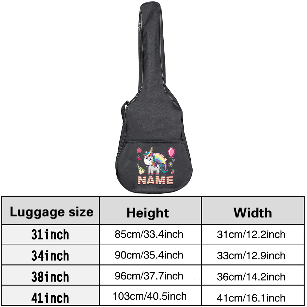 Bolsa de guitarra com nome per - Musical Instrument And Names avaliação e preço