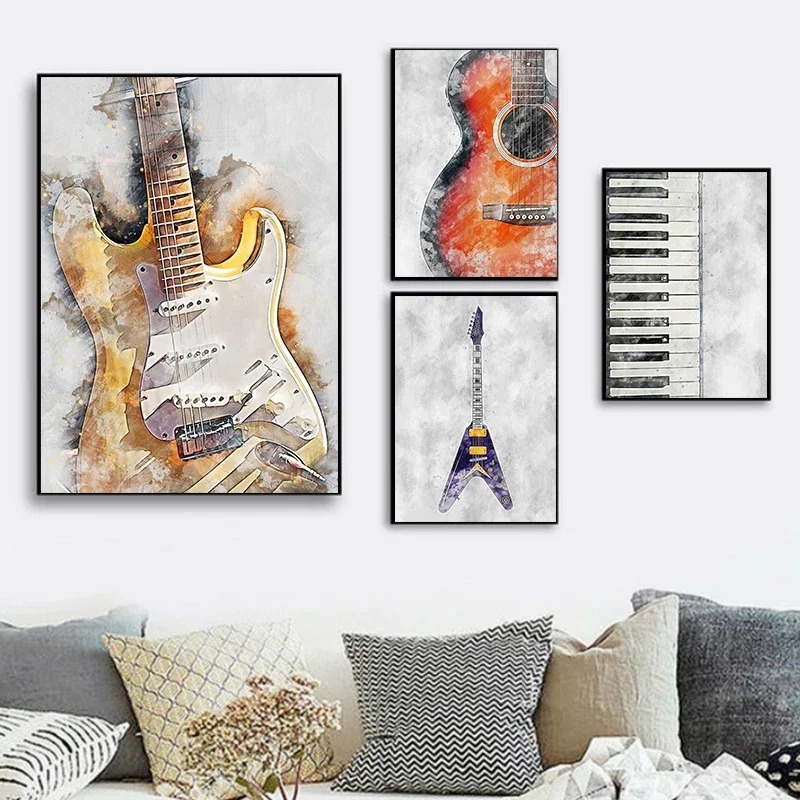 Pôster Artístico em Tela sem M - Picture Of Musical Instrument avaliação e preço