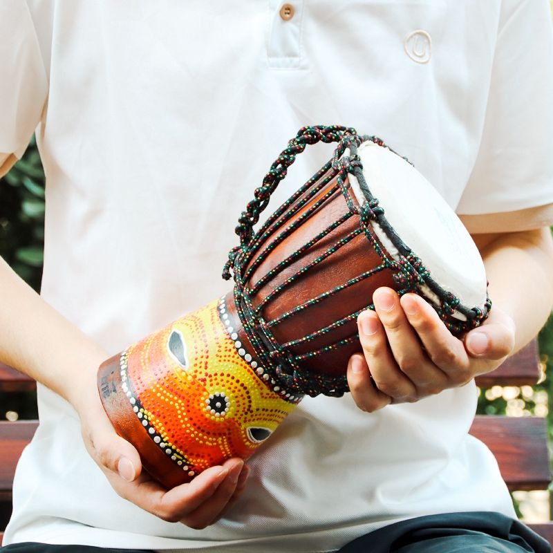 Tambor Africano Pequeno para C - Musical Instrument Djembe avaliação e preço