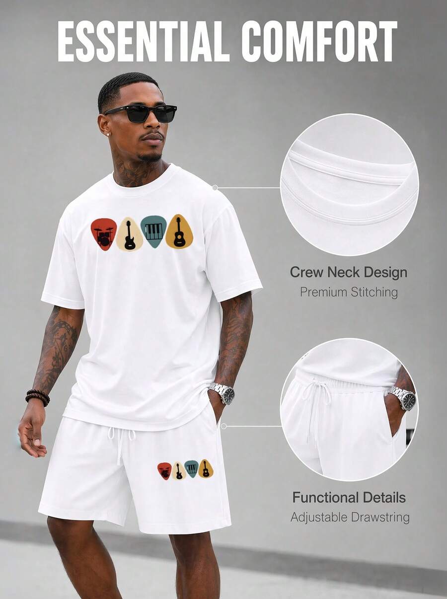 Conjunto Masculino de 2 Peças: - Musical Instrument Of avaliação e preço