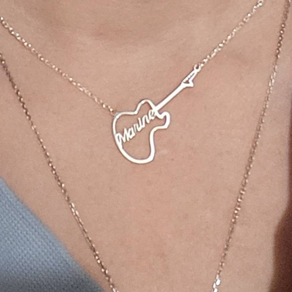 Colar de violino personalizado - Musical Instrument And Names avaliação e preço