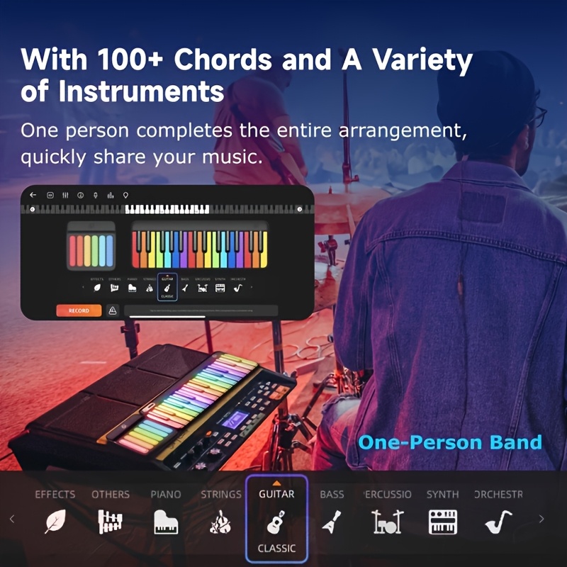 Piano Digital Inteligente Popu - Musical Instrument Easy To Learn avaliação e preço